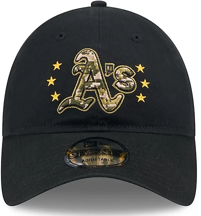 New Era Men's Oakland Athletics 2024 Armed Forces Day 9TWENTY Adjustable Hat