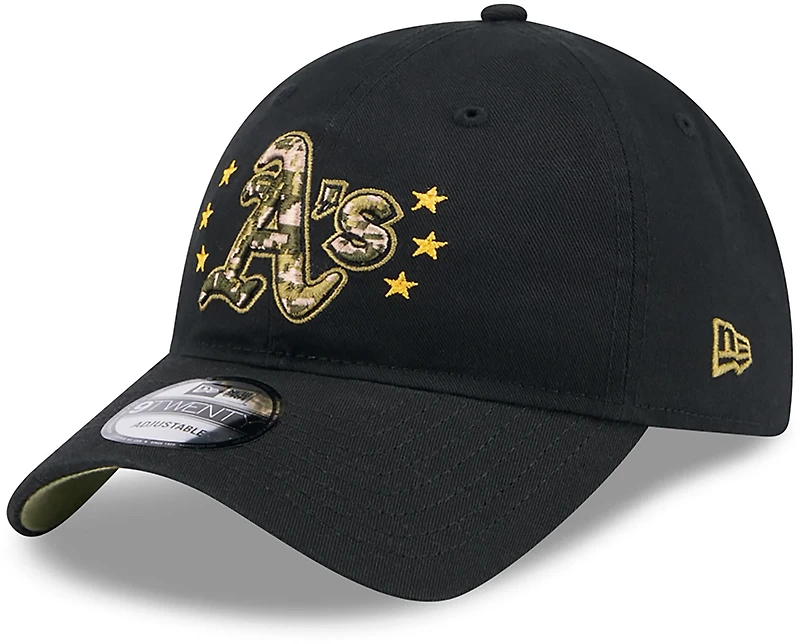 New Era Men's Oakland Athletics 2024 Armed Forces Day 9TWENTY Adjustable Hat