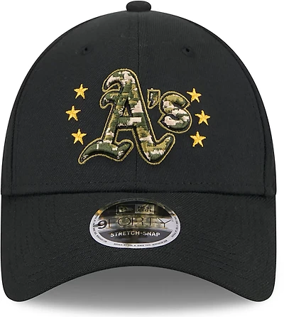 New Era Men's Oakland Athletics 2024 Armed Forces Day 9FORTY Adjustable Hat