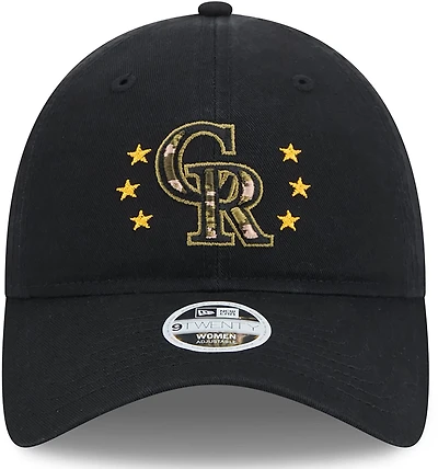 New Era Women's Colorado Rockies 2024 Armed Forces Day 9TWENTY Adjustable Hat