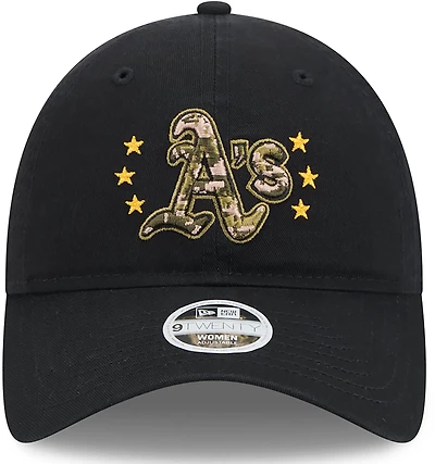 New Era Women's Oakland Athletics 2024 Armed Forces Day 9TWENTY Adjustable Hat