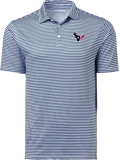Antigua Men's Houston Texans Skills Short Sleeve Polo Shirt