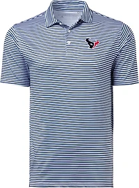Antigua Men's Houston Texans Skills Short Sleeve Polo Shirt