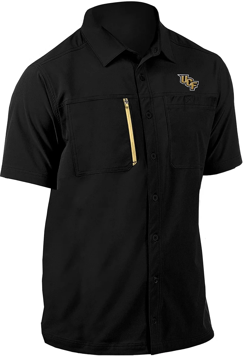 Antigua Men's University of Central Florida Kickoff Fishing Button Down Shirt