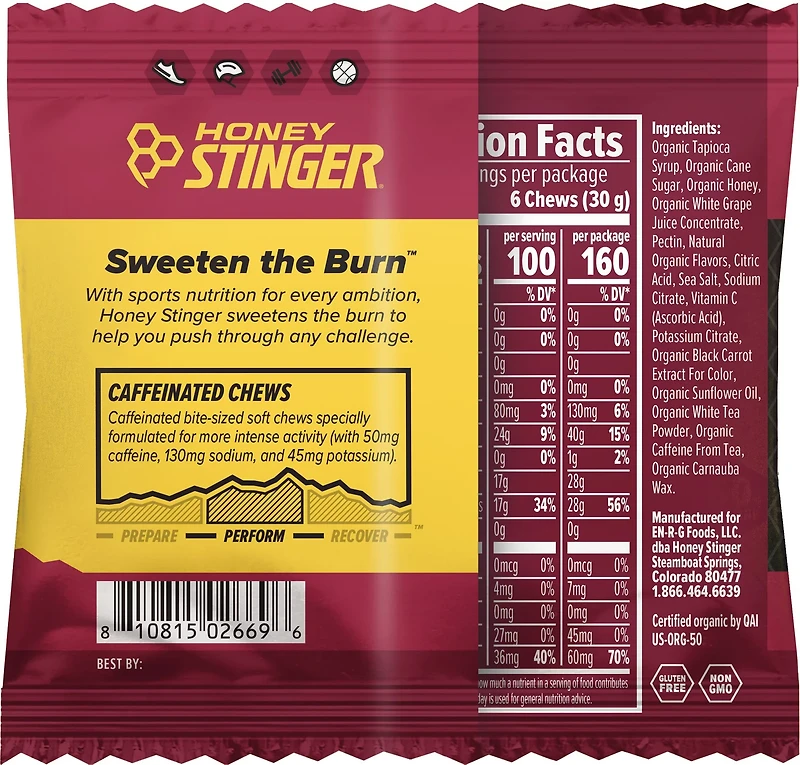 Honey Stinger Caffeinated Energy Chews