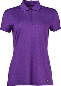 BCG Women's Zip Short Sleeve Polo Shirt