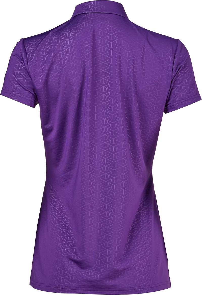 BCG Women's Zip Short Sleeve Polo Shirt