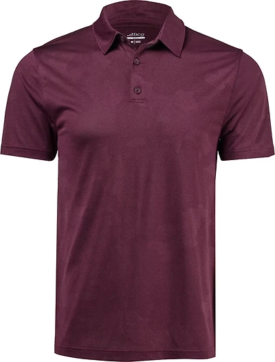 BCG Men's Golf Jacquard Short Sleeve Polo Shirt