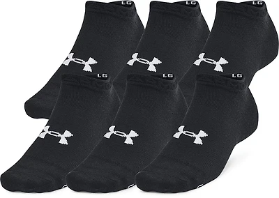 Under Armour Adult Essential Low Cut 6 Pack Socks