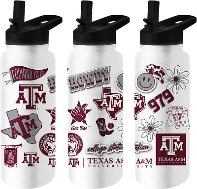 Logo Brands Texas A&M University 34 oz Native Quencher Bottle