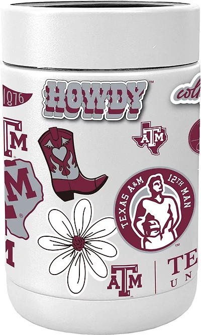 Logo Brands Texas A&M Native Powder Coat Coolie