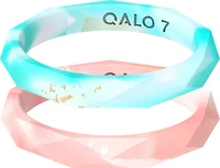 QALO Women's Natural Stone Drift Stackable Ring Set