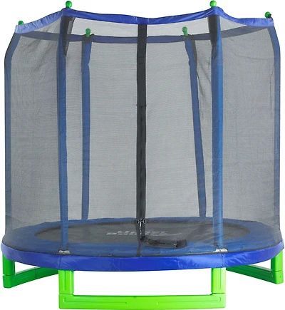 Machrus Upper Bounce 7 ft Round In and Out Classic Kiddy Trampoline and Enclosure