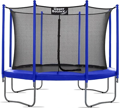 Machrus Upper Bounce 10 ft Round Trampoline with Safety Enclosure System