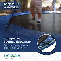 Machrus Skytric 15 ft Round Trampoline with Top-Ring Enclosure System