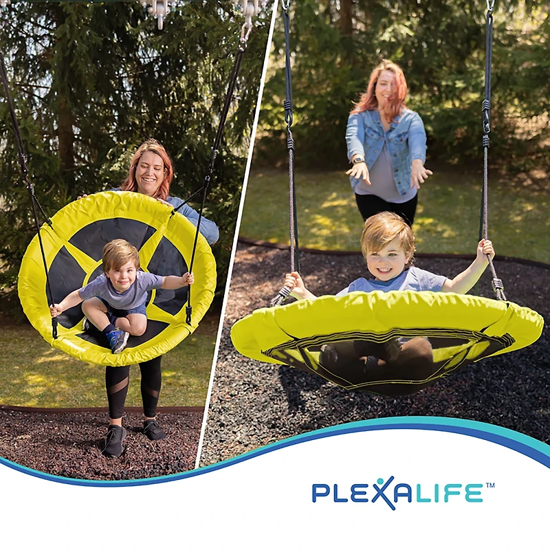 Plexalife 37.5 in Super Fun Nest Swing With Adjustable Ropes