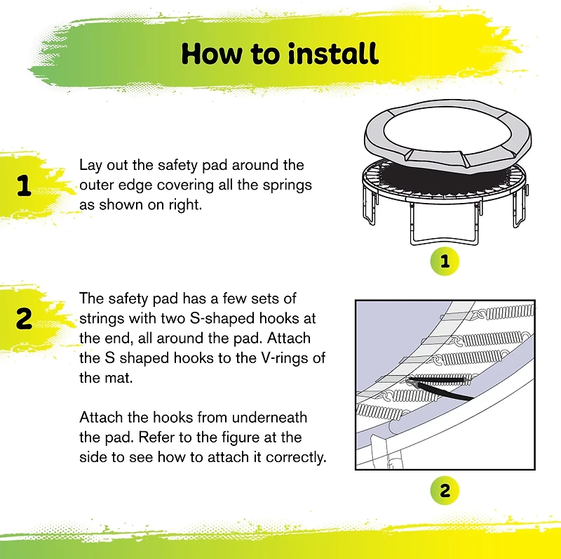 Machrus Upper Bounce 16 ft x 14 ft Oval Trampoline Spring Cover Safety Pad