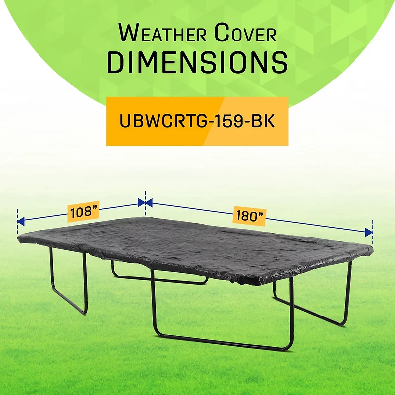 Machrus Upper Bounce 9 ft x 15 ft Rectangle Trampoline Weather Cover