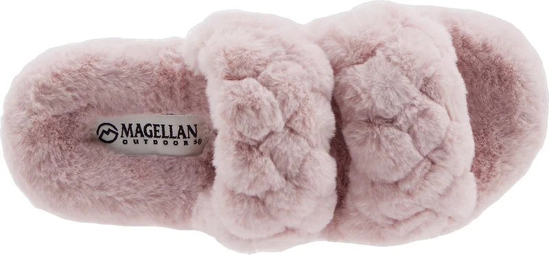 Magellan Outdoors Women's Double Band Plush Slippers