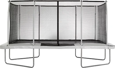 Machrus Upper Bounce 9 ft x 15 ft Rectangular Gymnastics Style Trampoline with Enclosure