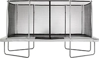Machrus Upper Bounce 9 ft x 15 ft Rectangular Gymnastics Style Trampoline with Enclosure