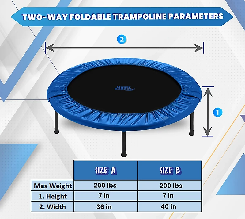 Machrus Upper Bounce 36 in Round Mini Trampoline