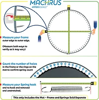 Machrus Upper Bounce 38 in Mini Round Trampoline Replacement Mat