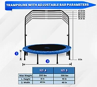 Machrus Upper Bounce 48 in Round Mini In/Out Trampoline