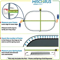 Machrus Upper Bounce 16 ft x 14 ft Oval Trampoline Replacement Mat