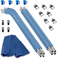 Machrus Upper Bounce Trampoline Safety Curved Enclosure Poles - 4 Count
