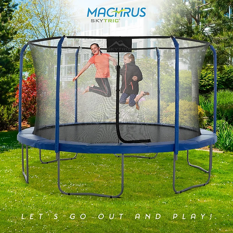Machrus Skytric 11 ft Round Trampoline with Top-Ring Flex Enclosure