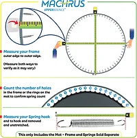 Machrus Upper Bounce ft Round Trampoline Replacement Mat