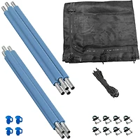 Machrus Upper Bounce 10 ft Round Trampoline 4 Pole Enclosure Set