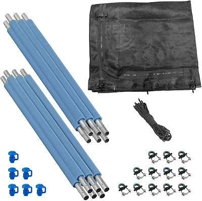 Machrus Upper Bounce 13 ft Round Trampoline Enclosure Set with 6 Poles