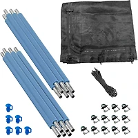 Machrus Upper Bounce 13 ft Round Trampoline Enclosure Set with 6 Poles