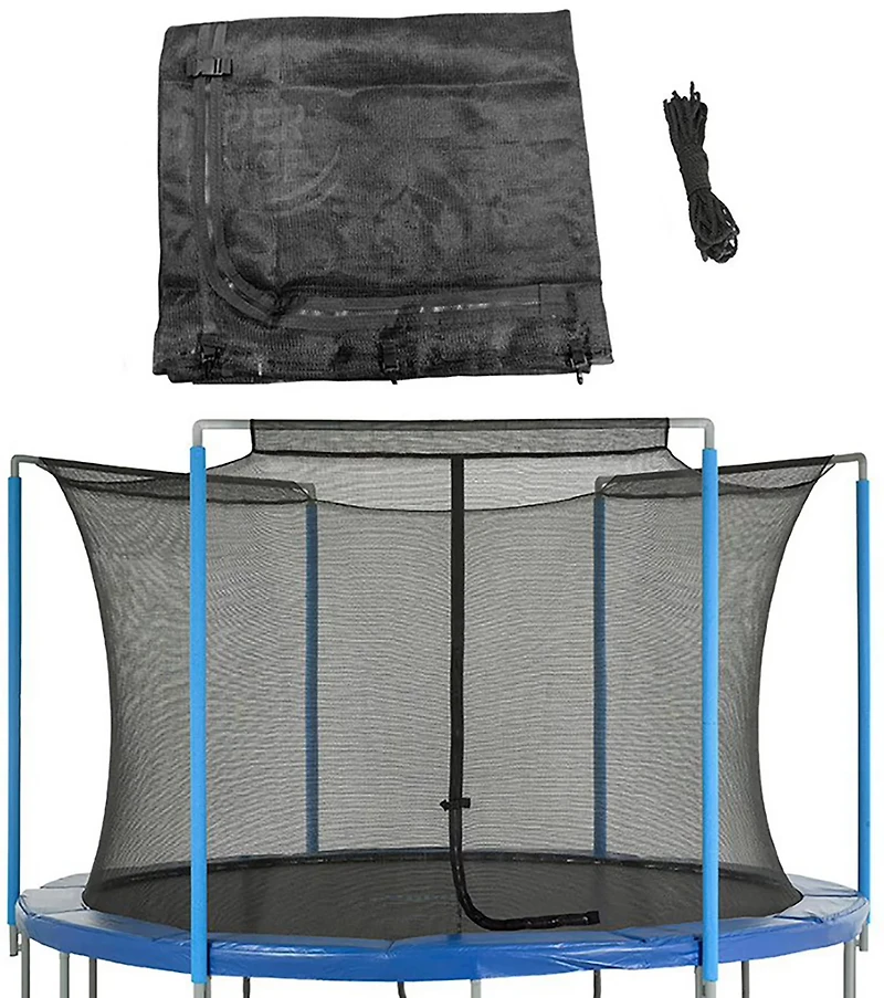Machrus Upper Bounce 12 ft Round Trampoline Safety Top Sleeve IS Net