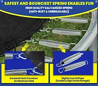 Machrus Upper Bounce 16 ft Round Trampoline with Safety Enclosure System