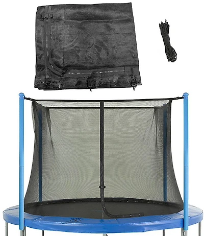 Machrus Upper Bounce 10 ft Round Trampoline Safety Enclosure Net