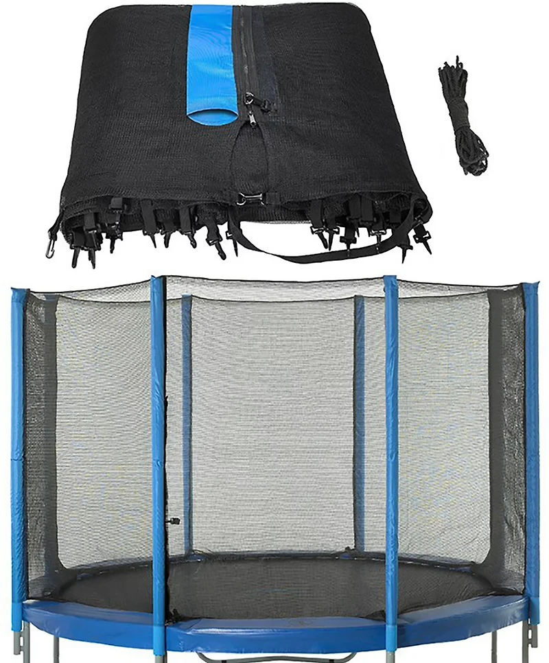 Machrus Upper Bounce 13 ft Round Trampoline Replacement Safety Enclosure Net