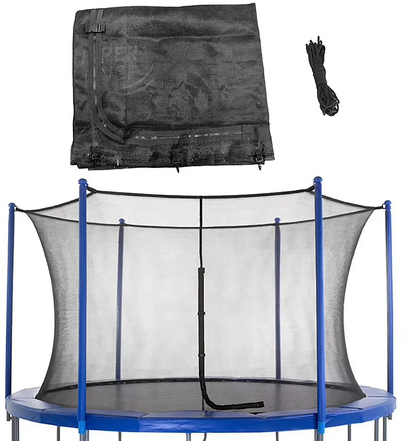 Machrus Upper Bounce ft Round Trampoline Inside Replacement Safety Enclosure Net