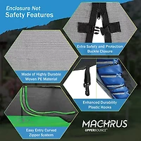 Machrus Upper Bounce ft Round Trampoline Inside Replacement Safety Enclosure Net