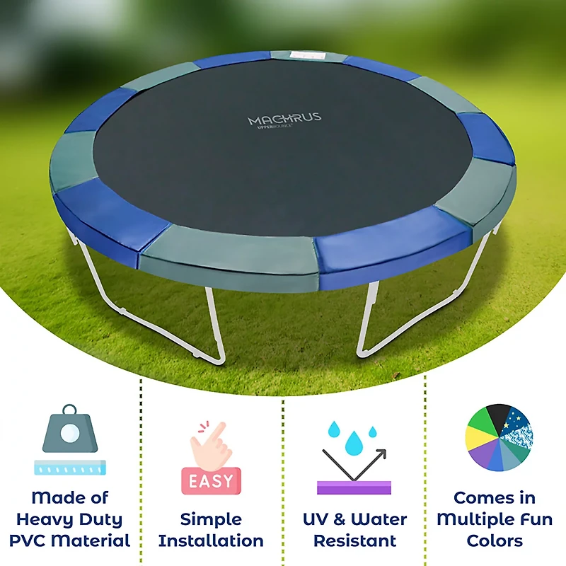 Machrus Upper Bounce Round Trampoline Super Spring Cover Safety Pad