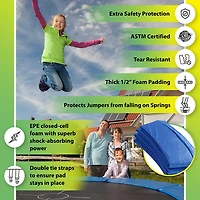 Machrus Upper Bounce Round Trampoline Super Spring Cover Safety Pad
