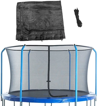 Machrus Upper Bounce 15 ft Round Trampoline Safety Net for 8 Curved Poles