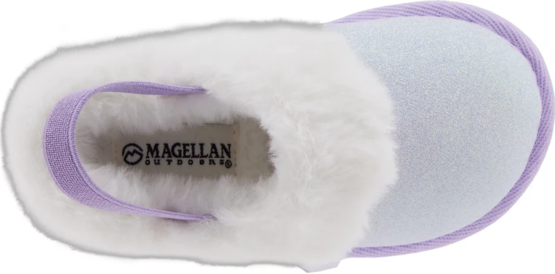 Magellan Outdoors Toddlers Sparkle Plush Slide Slippers