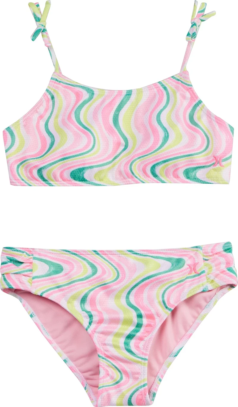 Hurley Girls' Honey Comb Bandeau Bikini