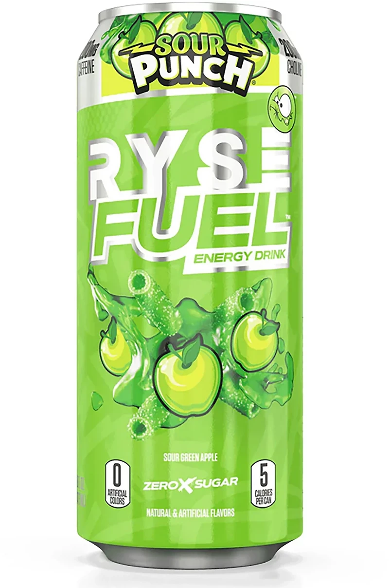 Ryse Fuel Sour Punch Green Apple 12/16 oz