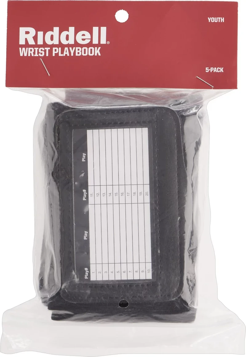 Riddell Youth Wrist Playbooks 5-Pack