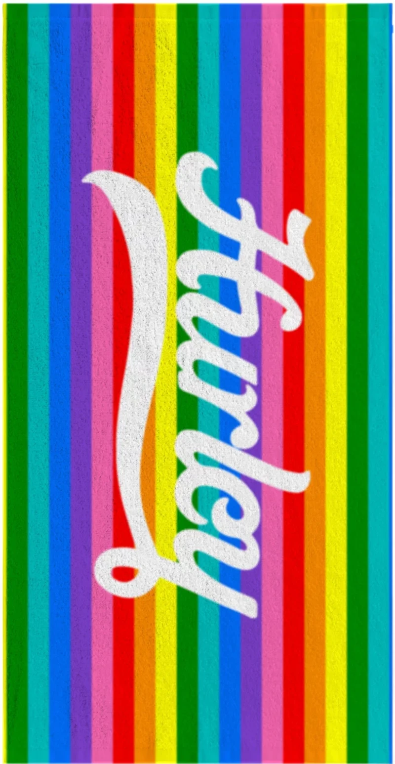 Hurley Kids' Rainbow Stripe Beach Towel