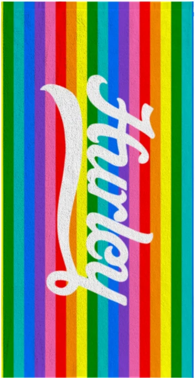 Hurley Kids' Rainbow Stripe Beach Towel